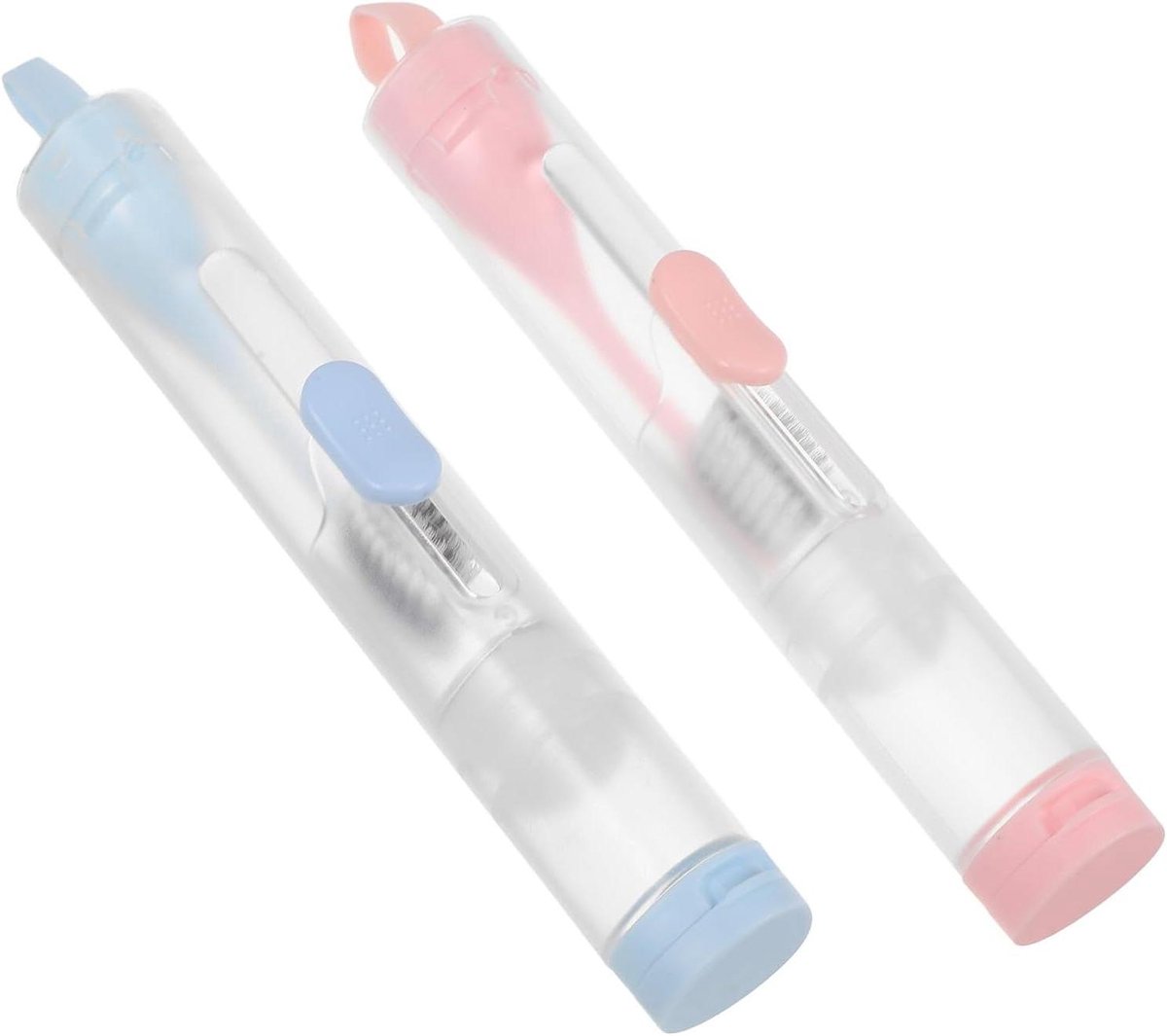 Opvouwbare Tandenborstel - Reis Tandenborstel - Mondhygiëne Onderweg - Geïntegreerde Tandpasta Houder - 14.9 cm - Meerkleurig