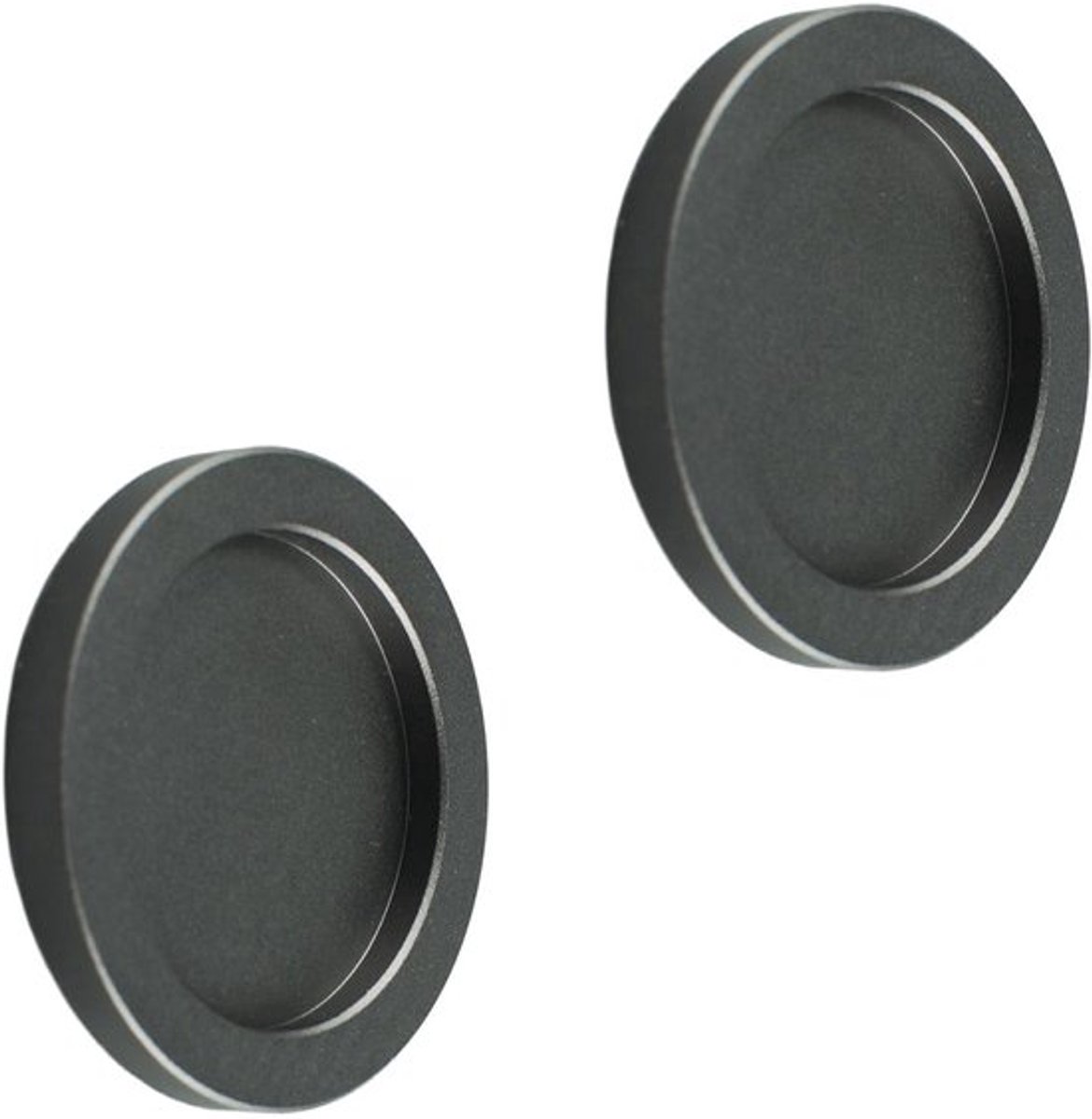 Deurgreep Ronde Zelfklevende - 2-Pack Vingergreep - Aluminium Legering - Onzichtbare Deurgrepen - Schuifdeur - Waterdicht Materiaal - Handvat