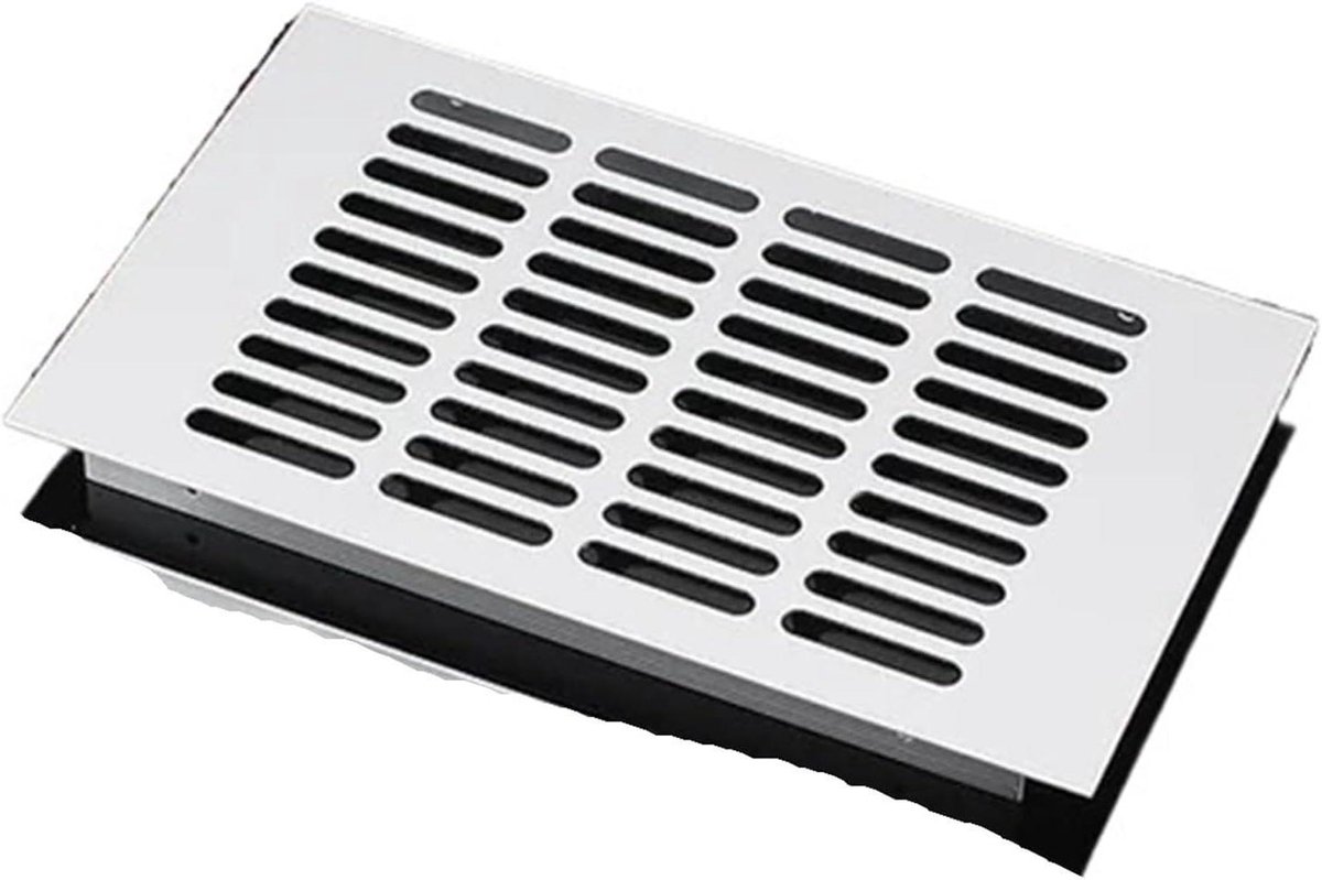 Ventilatierooster - Lamelrooster - Luchtcirculatie Verbeteren - Stevig Aluminiumlegering - 150x250mm - Zilver