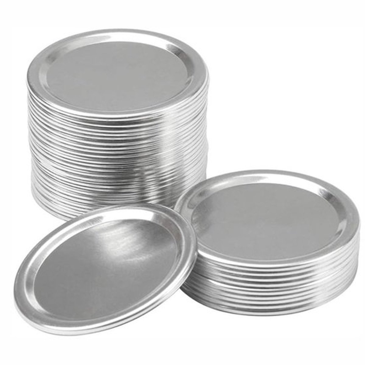 Mason Jar Deksels 24 Stuks - Lekvrije Split-Type - Hoogwaardige Afdichting - Duurzaam Metaal - 2.68 Inch - Voor Inmaken/Opslag - Inmaakdeksels