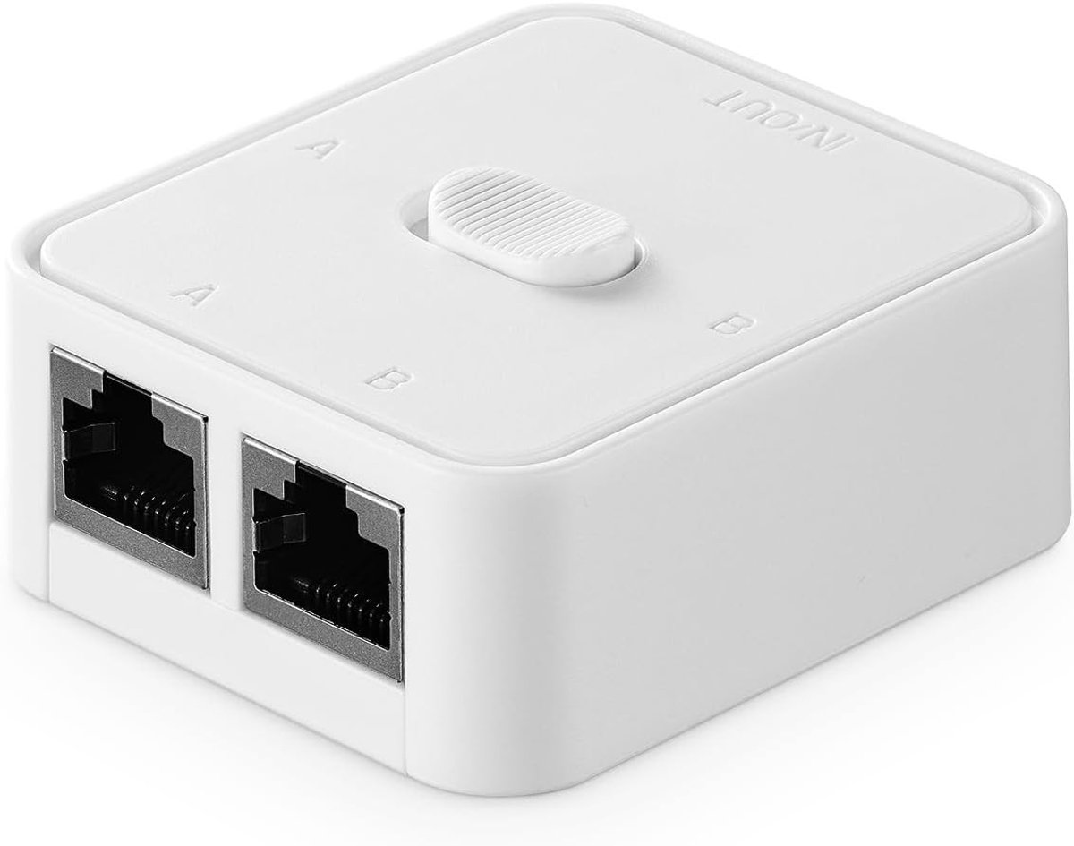 Netwerksplitter - Wit - 6 x 5 x 2,5 cm - Passieve Gigabit Ethernet Schakelaar - Voor Thuis en Kantoor