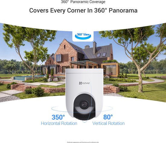 EZVIZ HB8 Lite 3K+ Beveiligingscamera Incl. 5W Zonnepaneel - Wifi Buitencamera - 360° Nachtzicht - AI Persoons- en Voertuigdetectie - Wit van EZVIZ — afbeelding 2