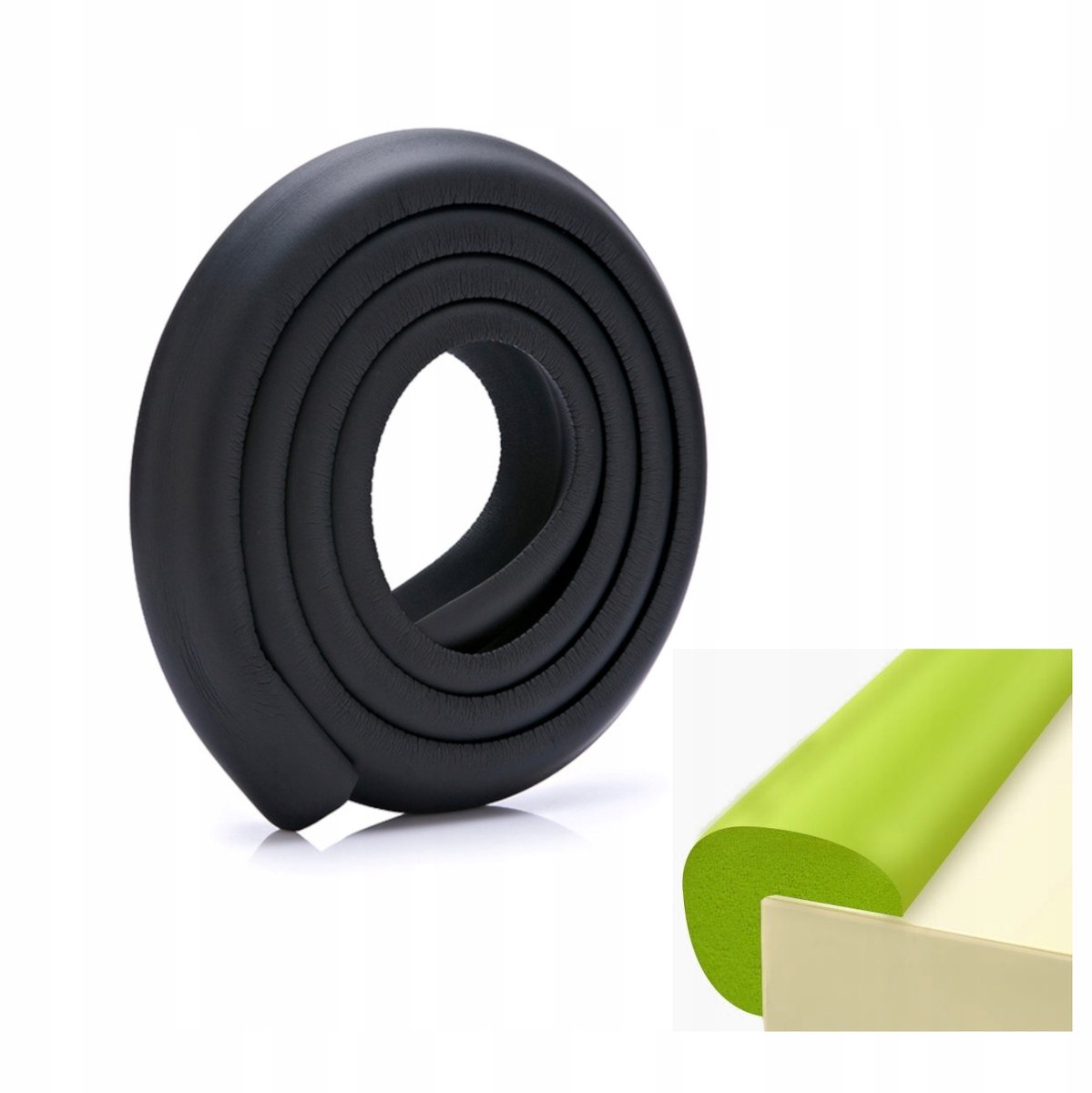 Zwarte Schuimrubber Beschermtape voor Meubels - 8mm dik
