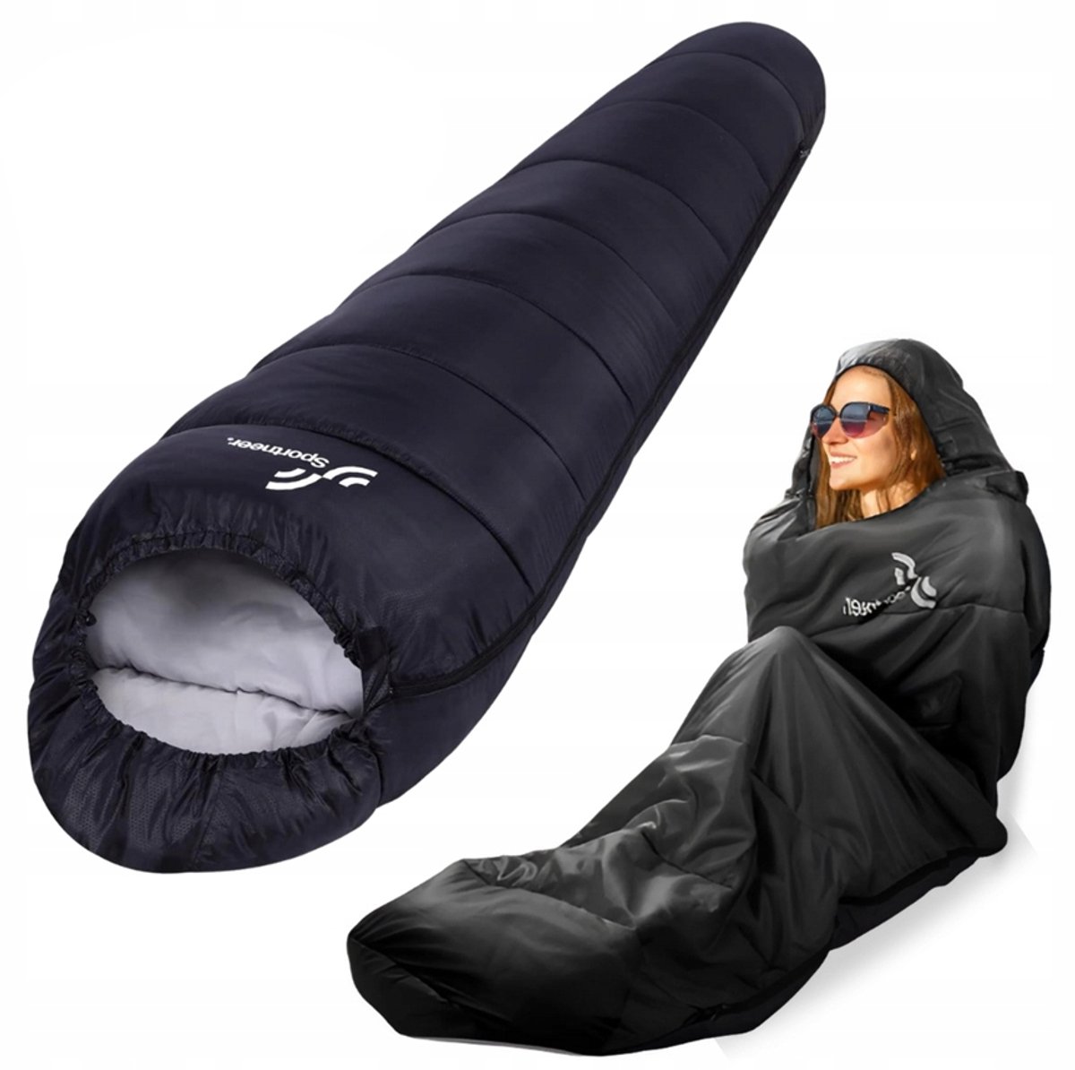 Merkloze Mummyslaapzak 220x80cm - Lichtgewicht & Comfortabel