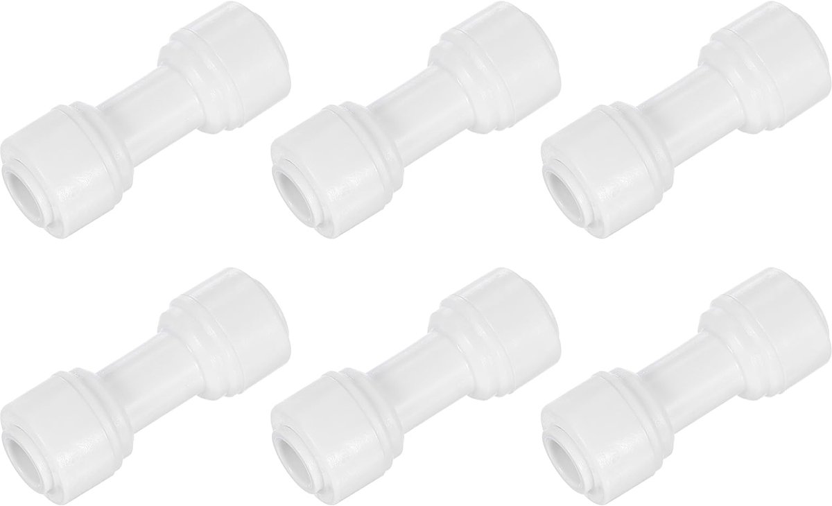 Drukkoppelingen 1/4 inch OD - Kunststof snelkoppeling - Rechte verbinding voor watersysteem - ShopVlot