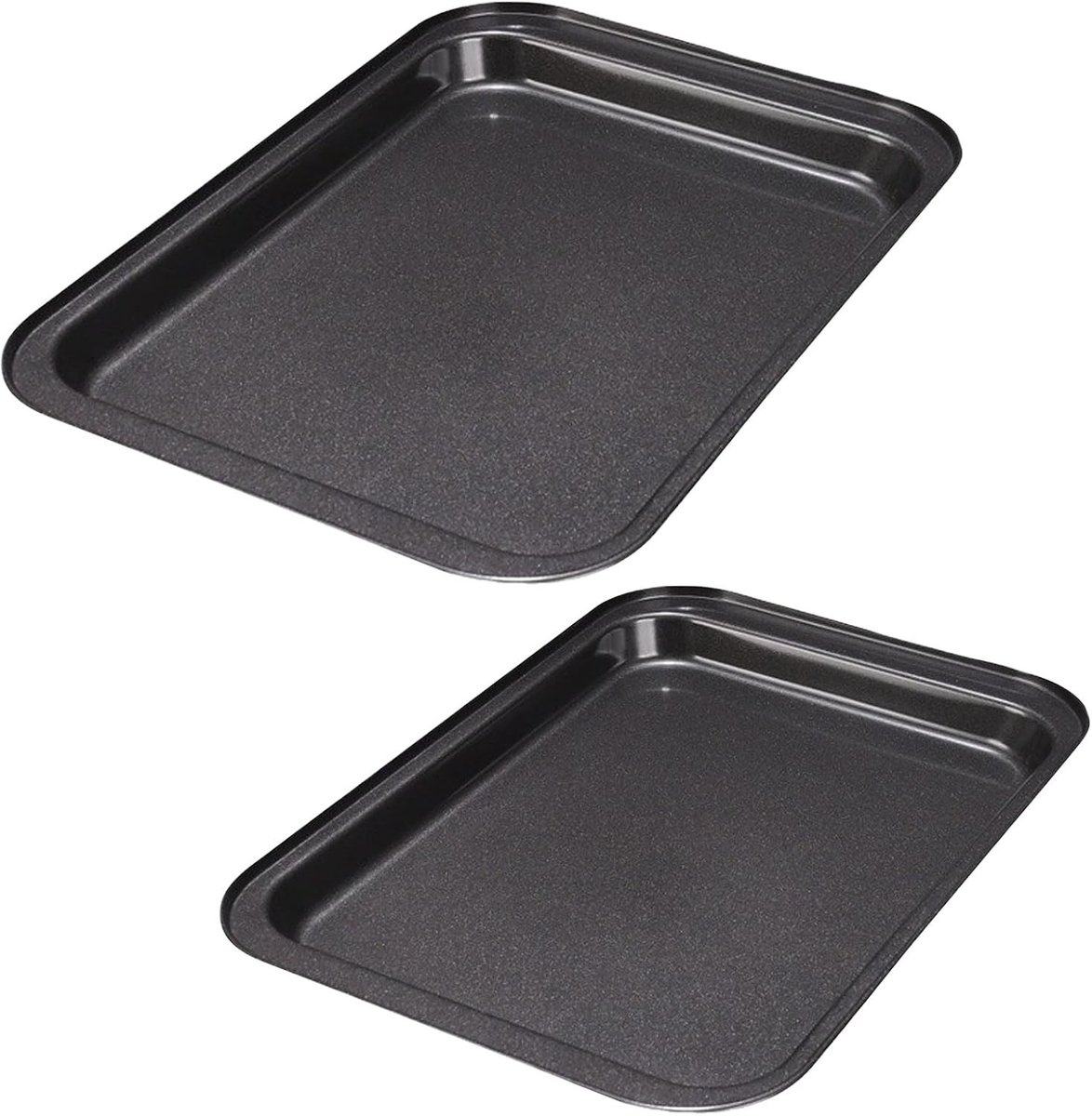 Set van 2 rechthoekige bakplaten met anti-aanbaklaag, uitbreidbaar, roestvrij en gemakkelijk schoon te maken voor bakken en serveren van taarten en andere gerechten