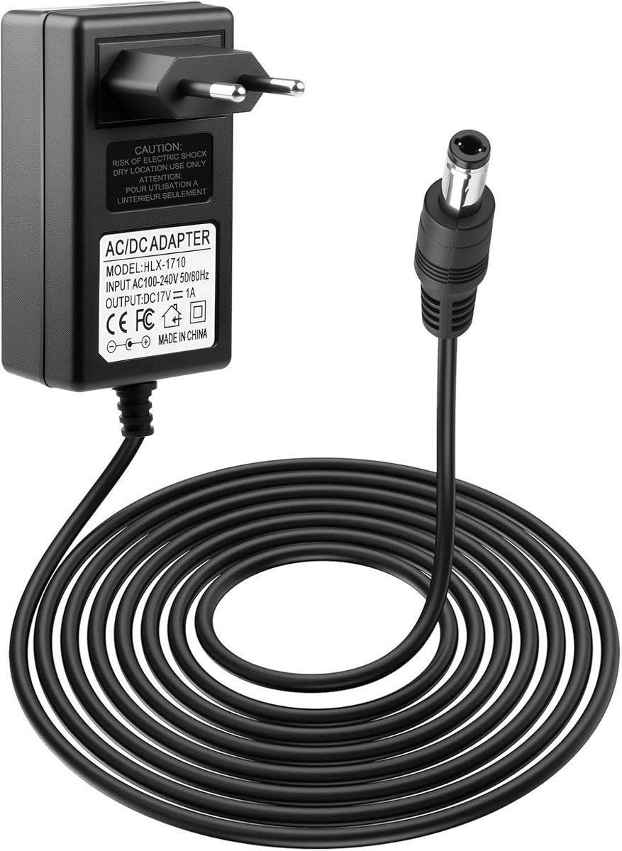Oplader voor 2m 17V 1A voor SoundLink I II III - Geschikt voor Bluetooth speakers en accessoires