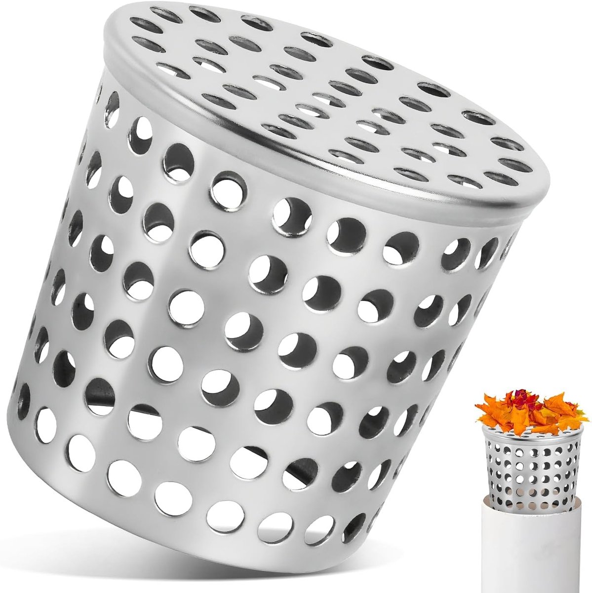 Grille Gouttière RVS Anti Blokkage Filter voor Dakafvoer - Bladbescherming en Roestvrijstalen Mesh voor Huizen 50-63mm