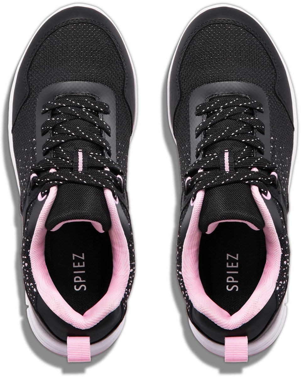 SPIEZ Slipvast Veiligheidsschoenen Dames Werkschoenen, 38.5EU, Zwart-roze - ShopVlot