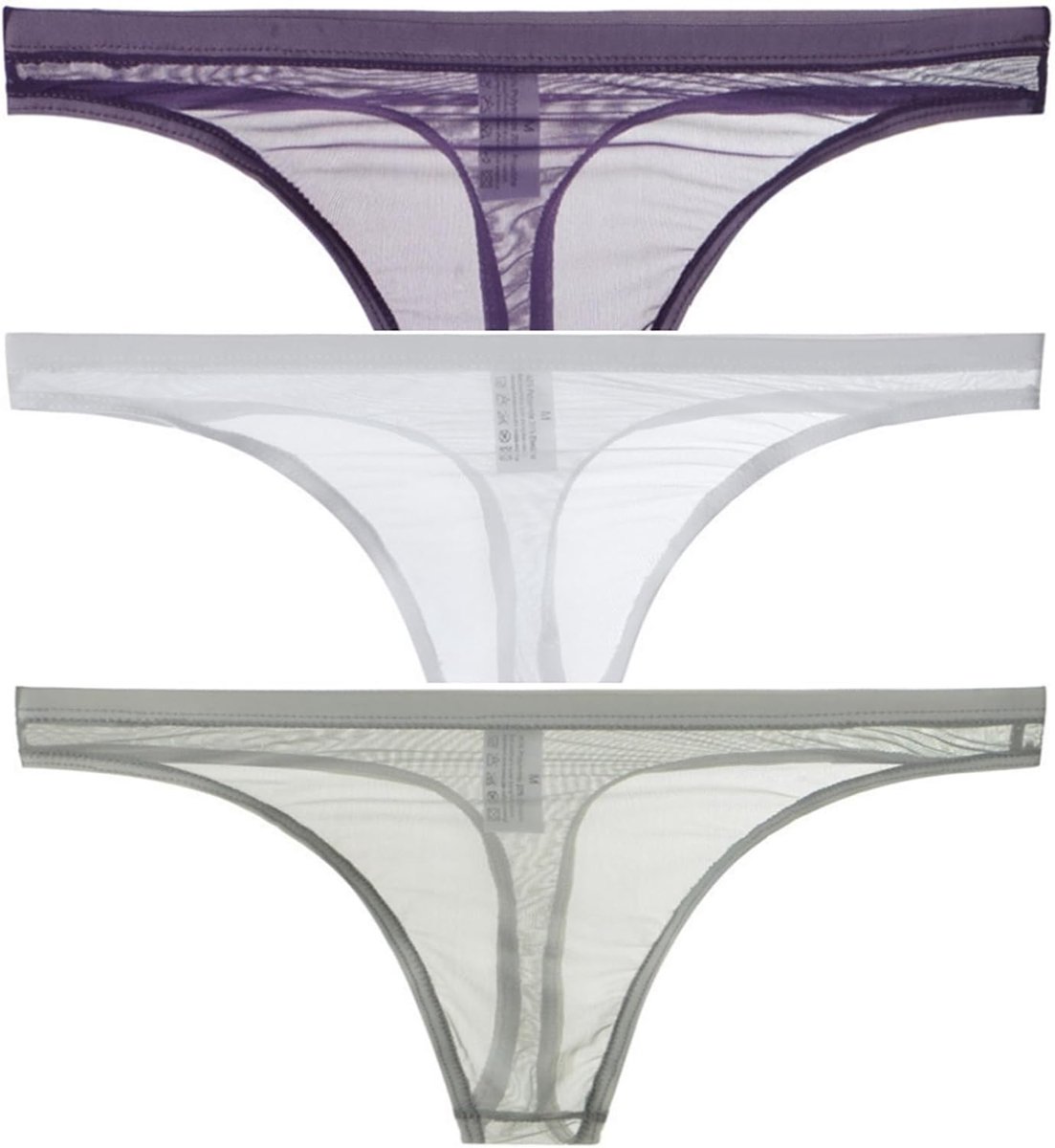 Erotic Thong and Thong - Transparent, Soft Breathable, Sexy Men and Women Underwear - ShopVlot