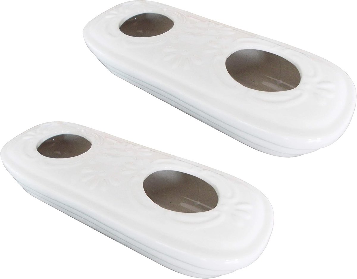 Luchtbevochtiger - Wit - 25 x 10 x 3,5 cm - Keramische Verdampers - Voor Verbetering van het Binnenklimaat