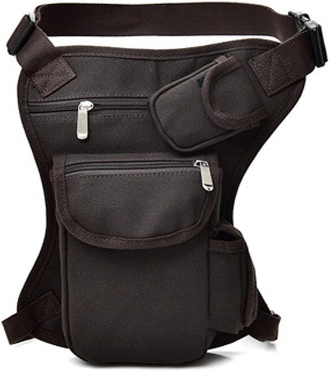 Canvas Waist Bag Shoulder Bag Tactical Waist Bag Leg Bag Hiking Backpack Shoulder Bag for Men Women Travel Climbing - ShopVlot
