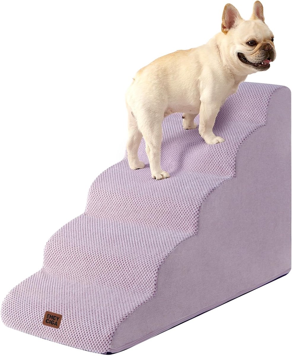 EHEYCIGA Trap met 5 treden voor katten en honden, antislip schuim - ShopVlot