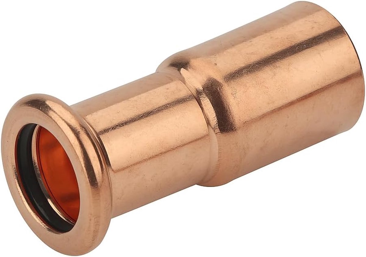 22mm x 15mm Koperen Persfitting Reducer - Waterfitting - ShopVlot