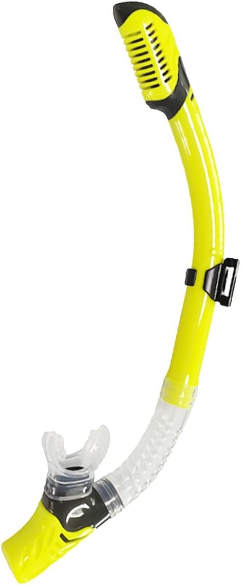 Snorkelset voor Kinderen met Siliconen Ventiel en Zachte Mondstuk - Lekvrije Snorkel voor Zwemmen, Duiken en Snorkelen, Geel