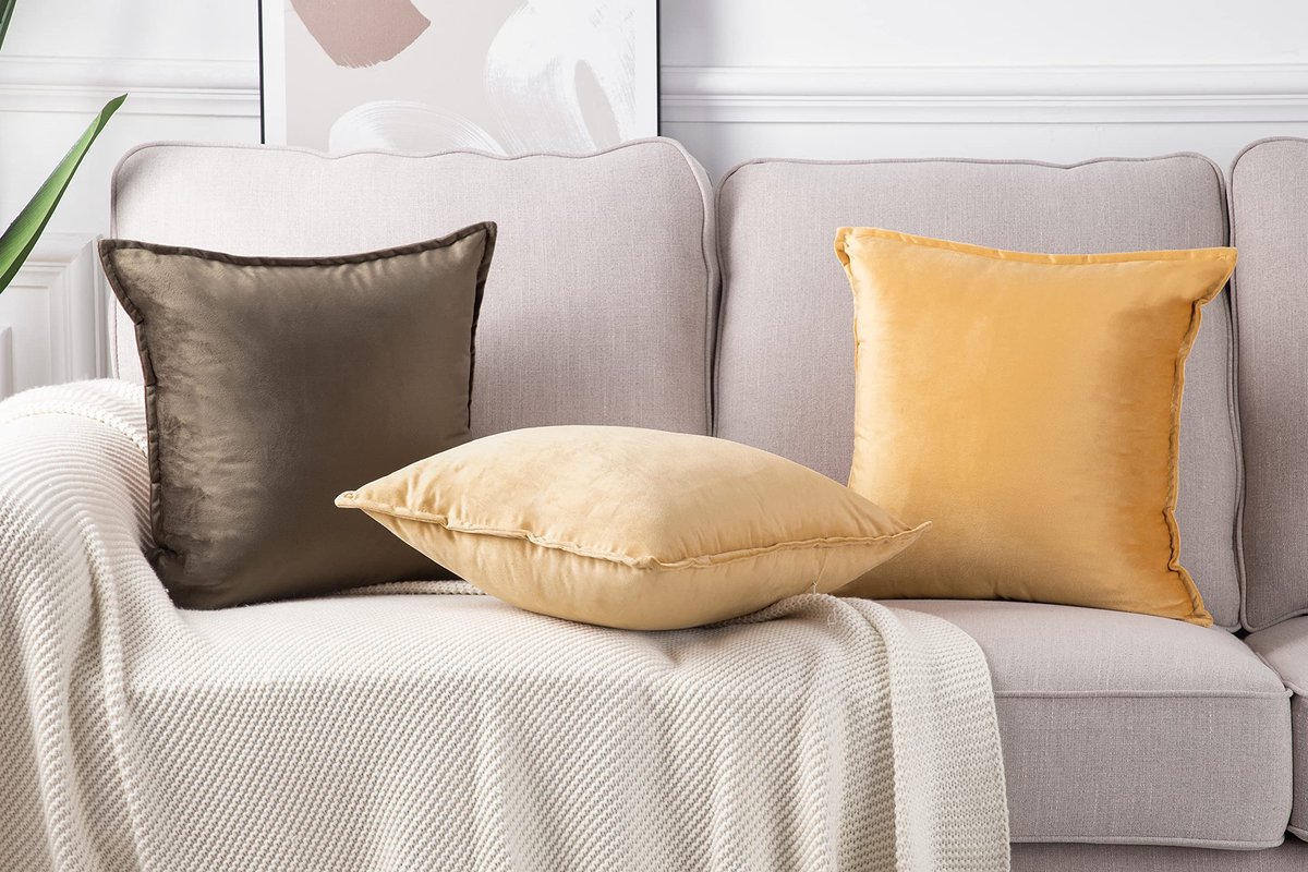 Decoratieve kussenslopen 40x40 cm - fluwelen stof - luxe franje - perfect voor sofa en slaapkamer - ShopVlot