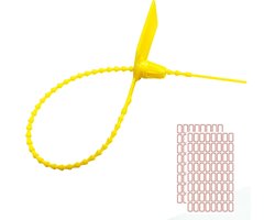 100 Stuks Plastic Anti-Tamper Seals voor Veiligheid, Brandblusser en Bagage, Zelfsluitende Verzegelingen en Labels