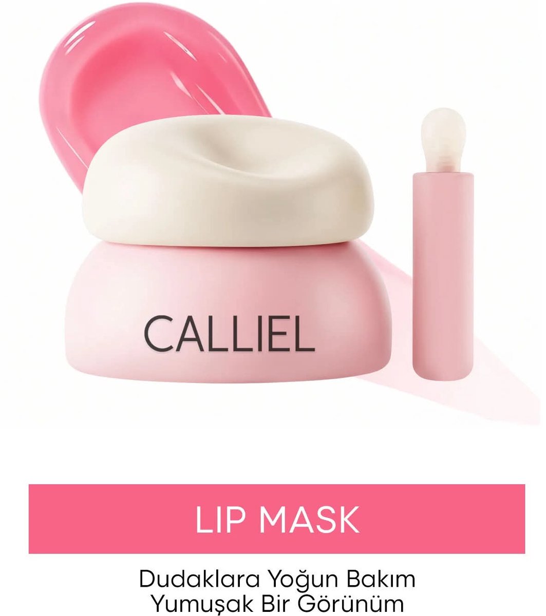 Calliel Lip Mask 01 – Hydraterend Lippenmasker met Shea Butter, Jojoba- & Kokosolie – Lipverzorging – Inclusief Applicator – 4 ml