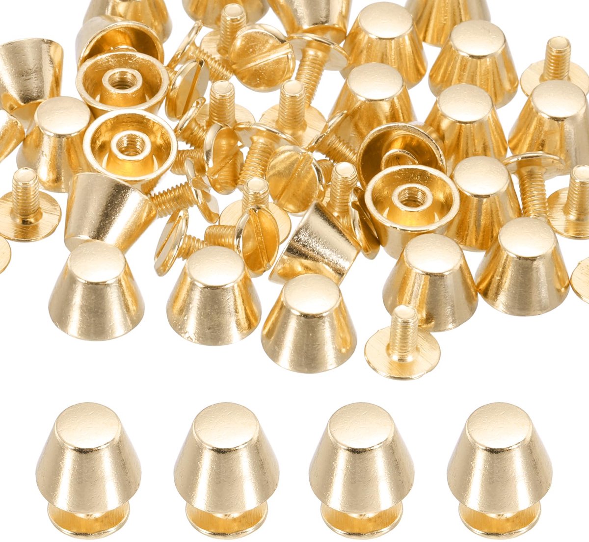 Set van 25 Nieten in Eimervorm voor DIY Projecten, Hellgoud, 10mm