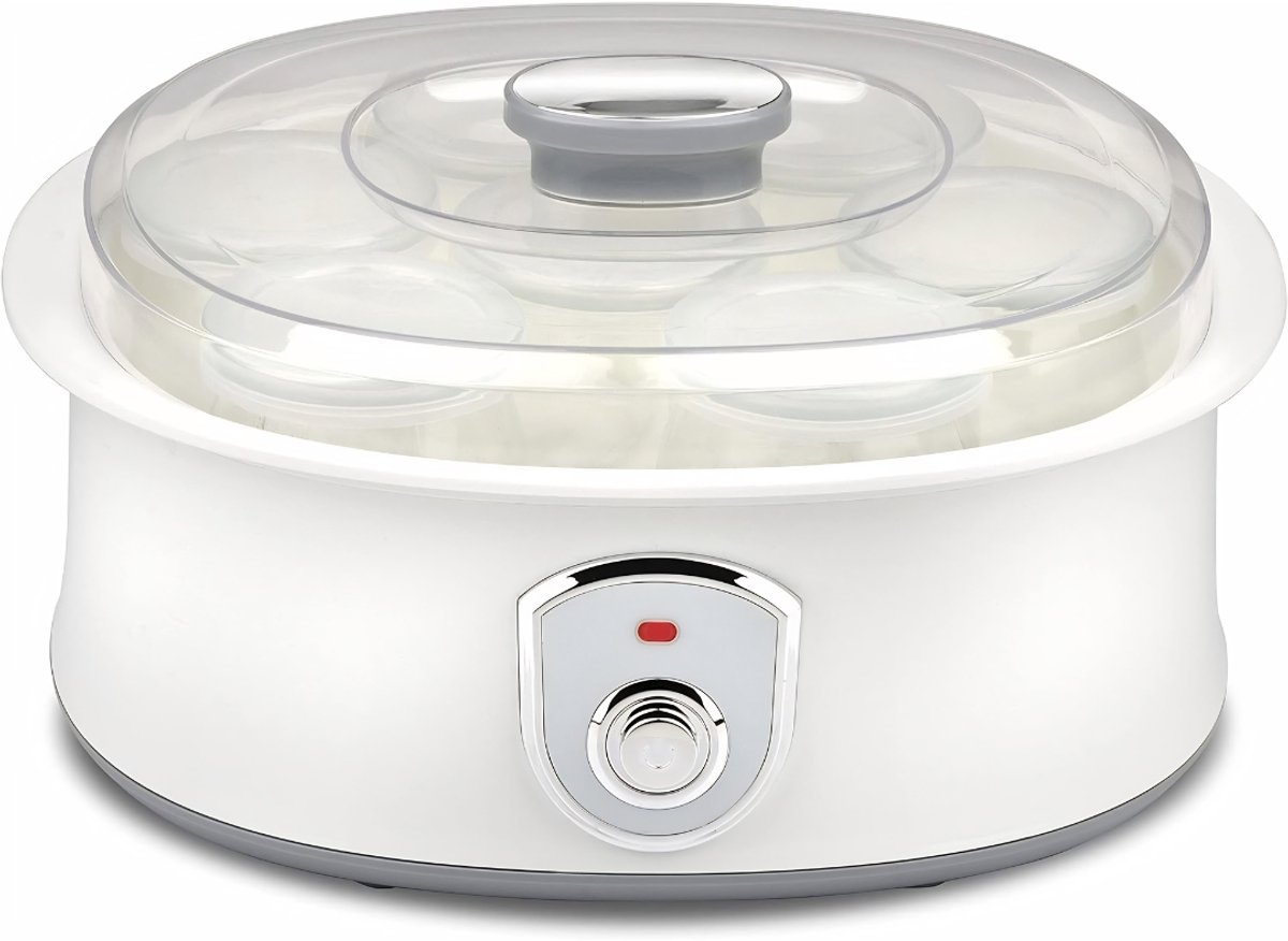 Lìon® Yoghurtmaker - Yoghurtmachine - Ijsmachine - Wit - 28cm x 25cm x 16cm
