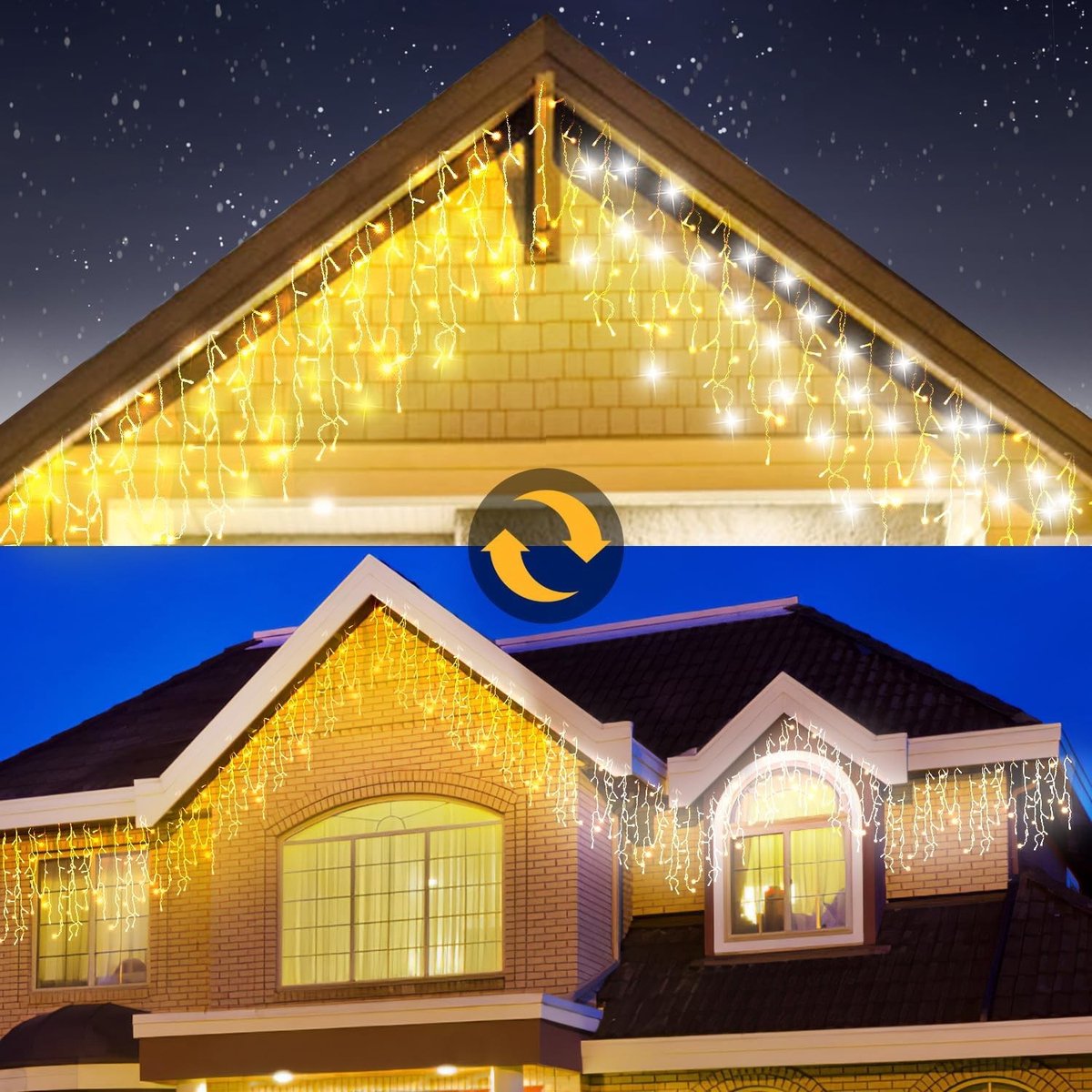 Kerstverlichting voor buiten - Warm wit/koud - 30 m - LED-lichtketting met App en Afstandsbediening - Voor Kerstversiering