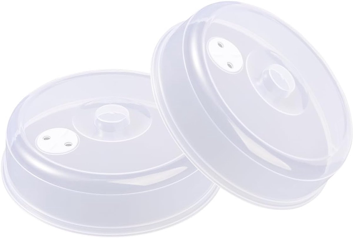 Pack of 2 23 x 5.5 cm High Quality Microwave Lid for Heating Food, Practical and Durable, Perfect for Kitchen - ShopVlot