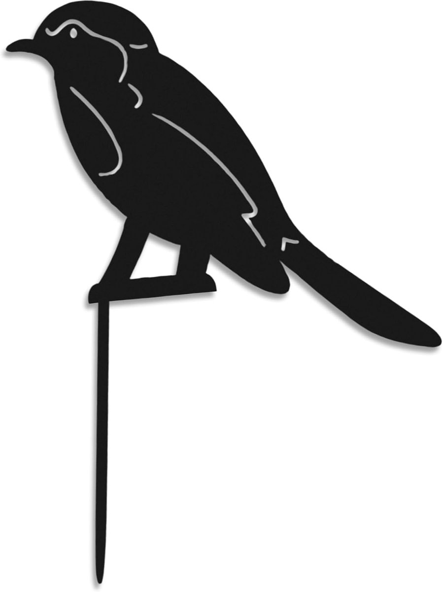Flower Pots Decoration (19 x 11 cm) Metal Bird Decoration, Metal Bird Decoration, Garden Decoration, Outdoor Animals - ShopVlot