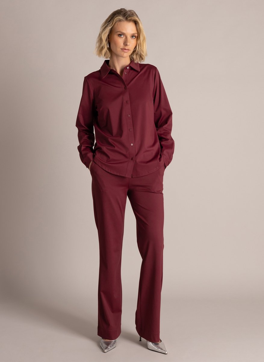YEST Ofira Essential Tops - Wine Red - maat 44