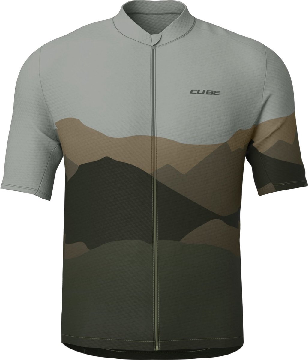 CUBE Fietsshirt JERSEY CMPT MOUNTAIN S/S GREEN XS