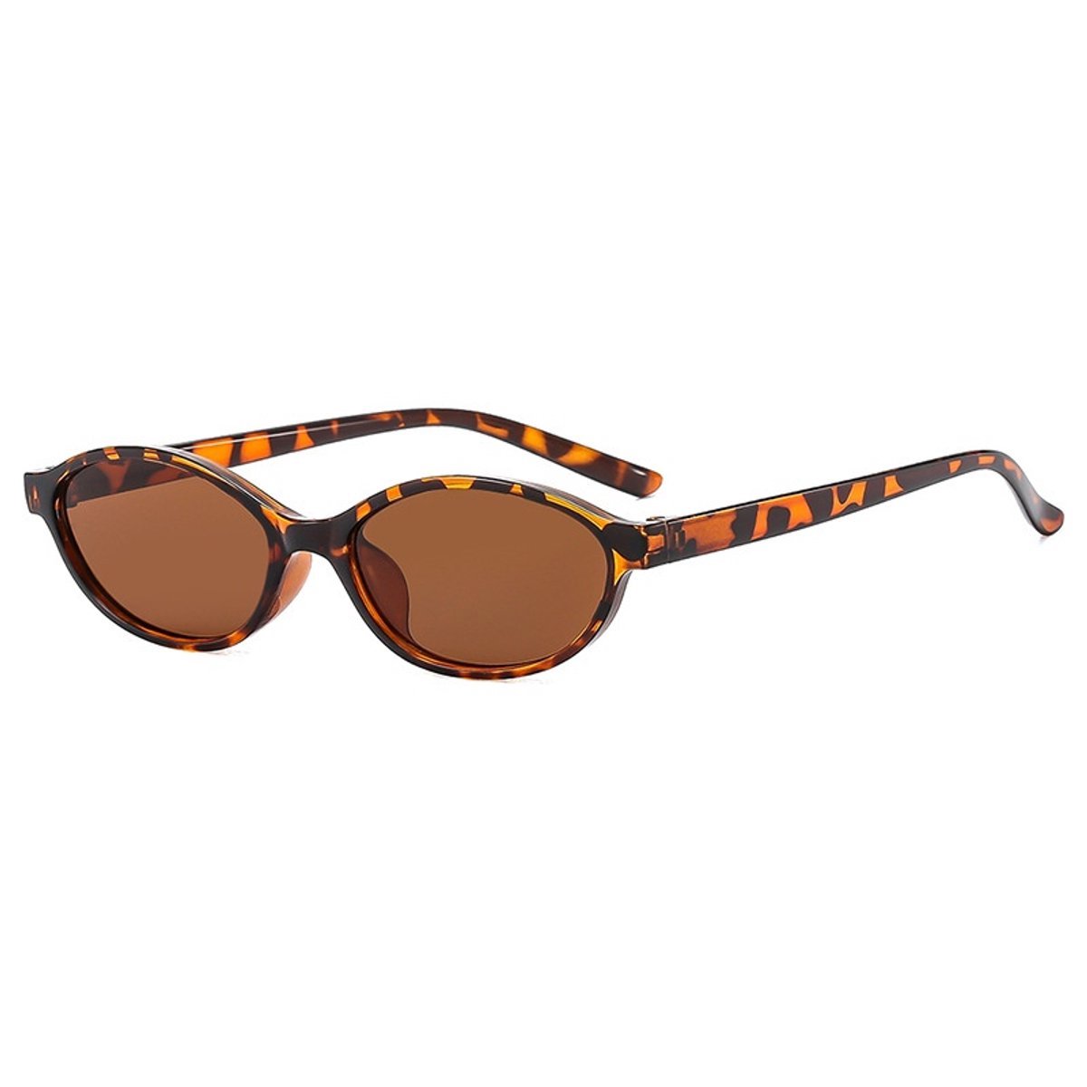Casalora Cat Eye Zonnebril Dames – Retro Ovale Smalle Zonnebril – Trendy Vintage Zonnebril met UV400 Zonbescherming – Mode Zonnebril voor Dames