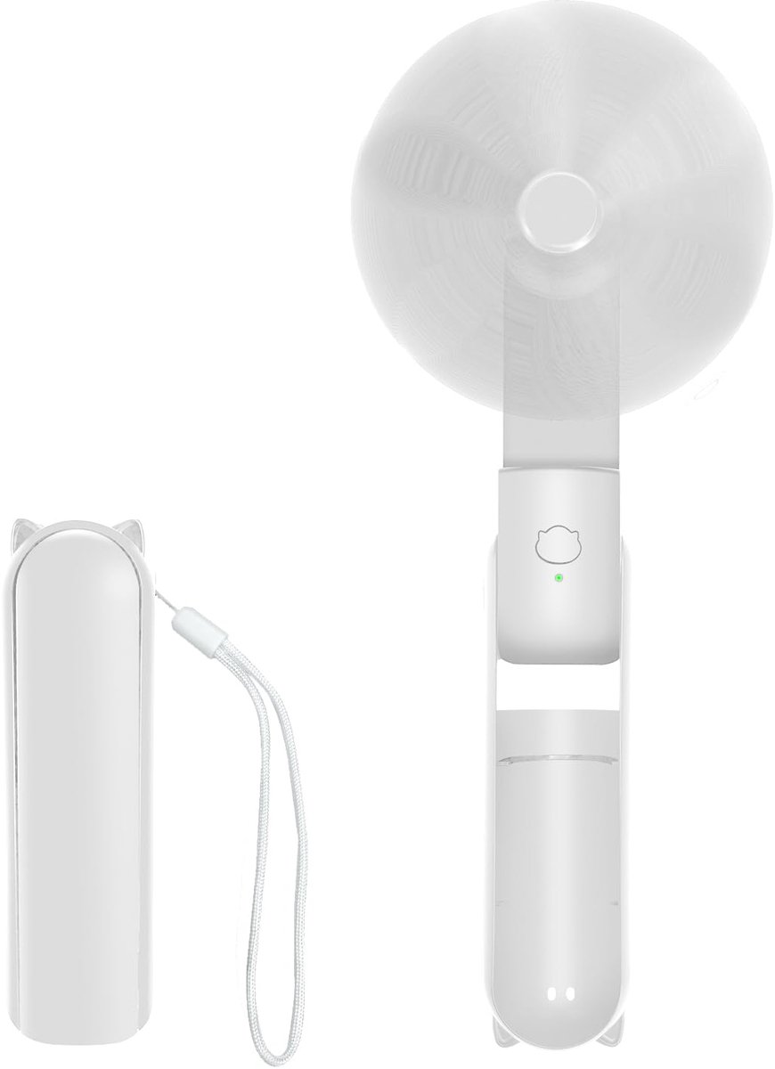 Handventilator met 3 snelheden - USB oplaadbaar - opvouwbaar voor reizen - ideaal voor thuis en kantoor - ShopVlot