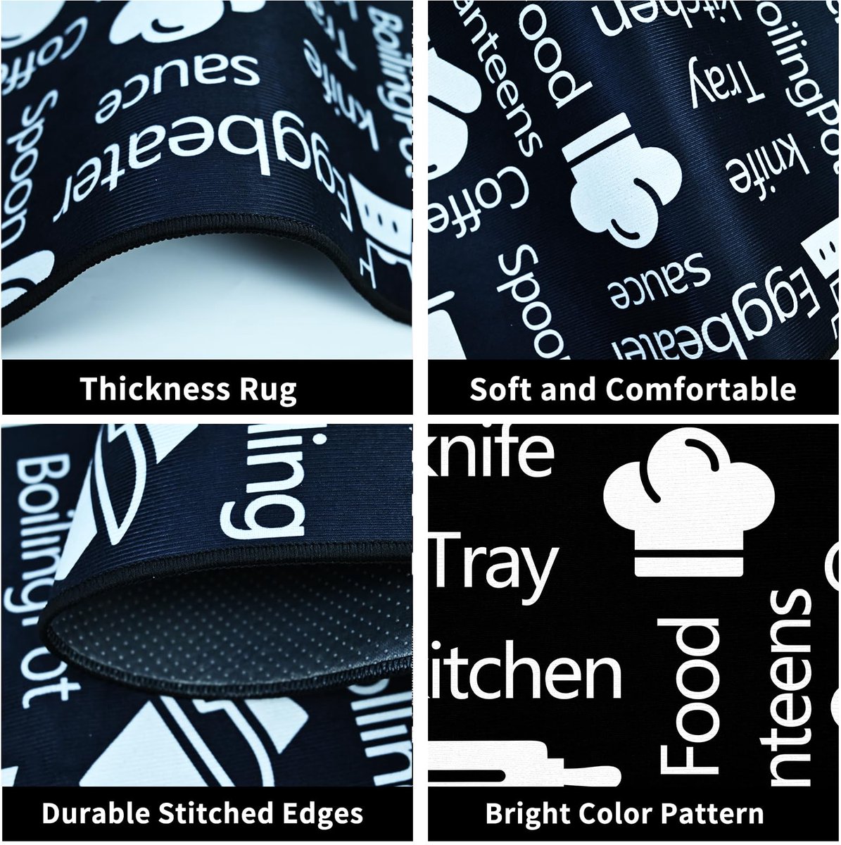 Keukenmat Set Antislip 40 x 60 cm - Duurzaam Vloerkleed - Wasbaar - Ideaal voor Keuken en Wasruimte - ShopVlot