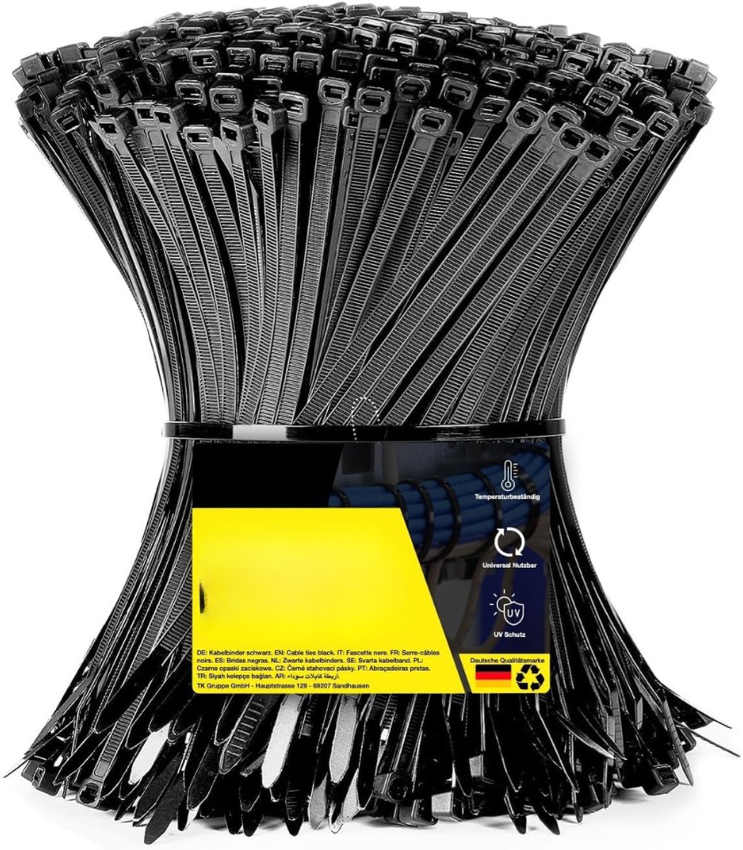 Zavio® Kabelbinders - Klittenband Strips - Kabels organiseren