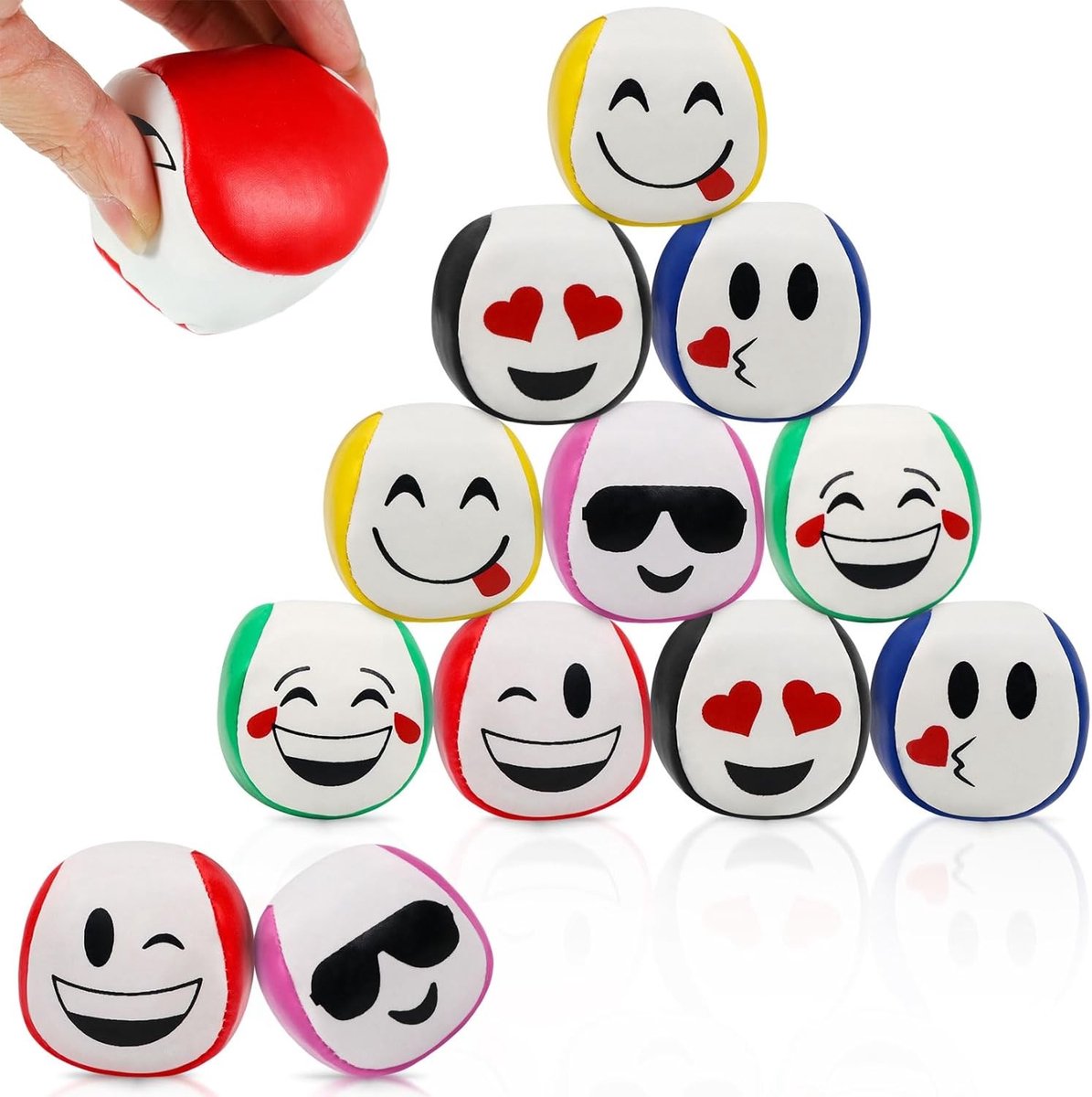 12 Stuks Juggling Ball Set voor Beginners - 5 cm Educatieve Jongleerballen voor Binnen en Buiten, Perfect voor Kinderen en Volwassenen