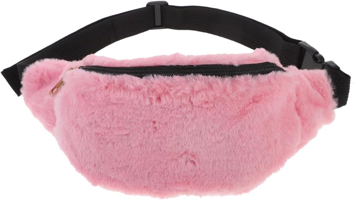 Fluffy Schoudertas voor Dames in Kleurrijk Pluche, Lichtgewicht en Draagbaar, Ideaal voor Reizen en Dagelijks Gebruik