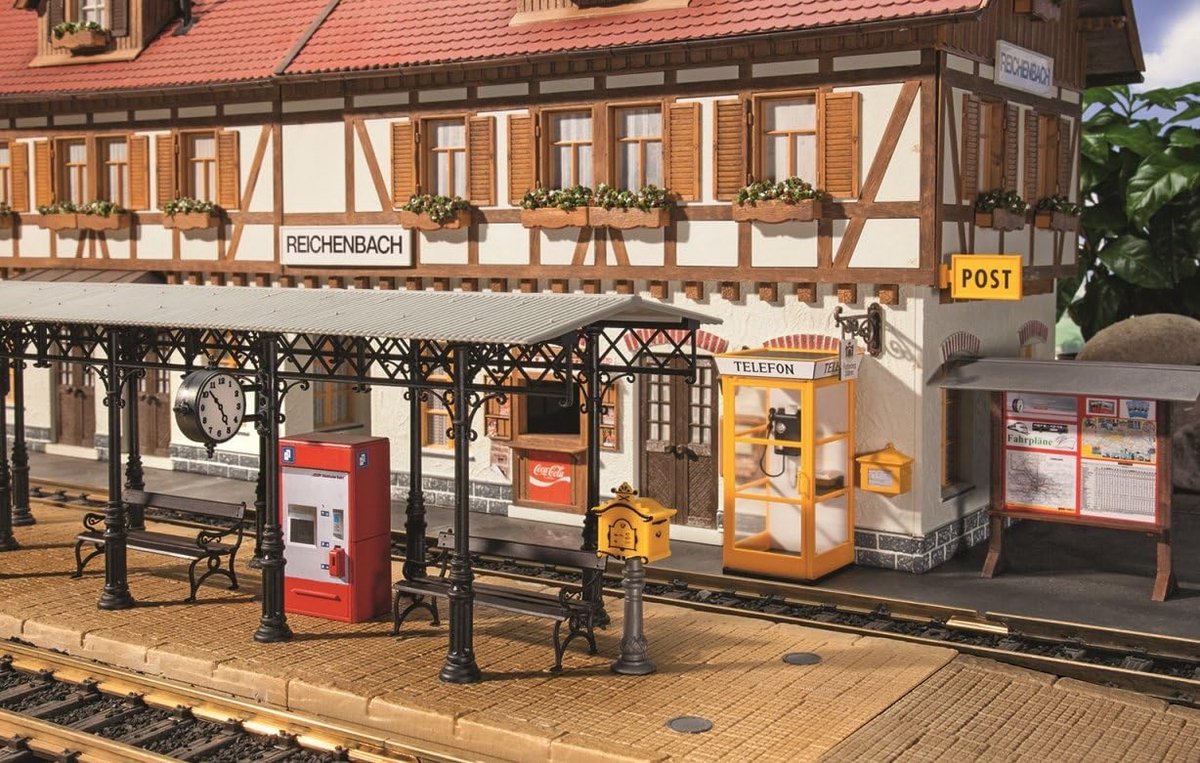 Stationsaccessoires modelspoorweg - veelzijdige accessoires - ideaal voor modelbouw - ShopVlot