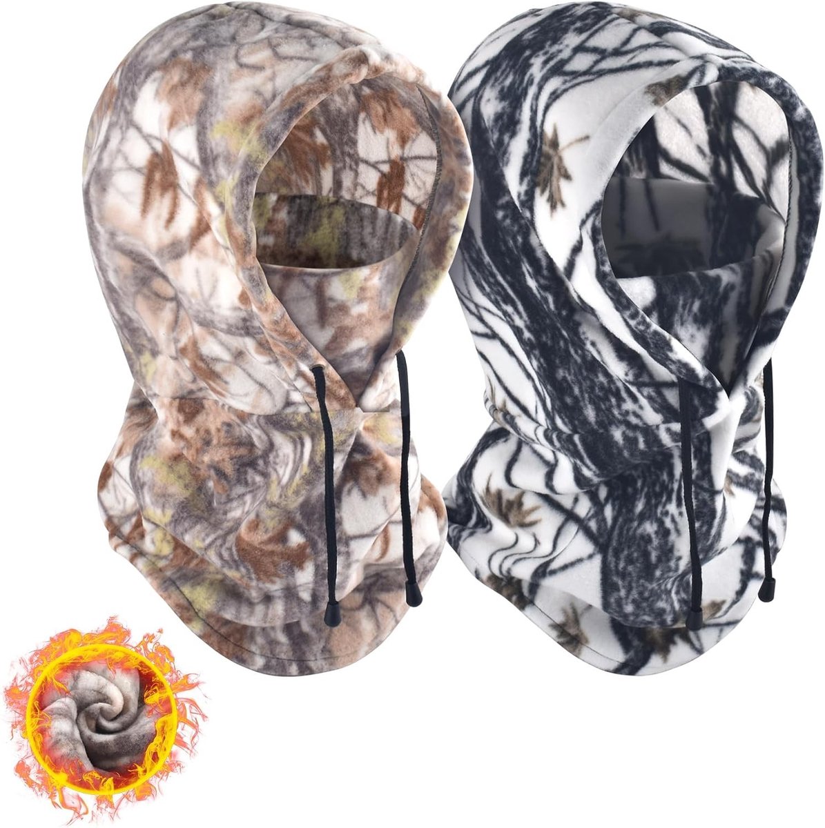 Multifunctionele Balaclava met Kap, Winddichte Gezichtsmasker voor Winter, Sport en Outdoor Activiteiten, Warm en Comfortabel voor Mannen en Vrouwen