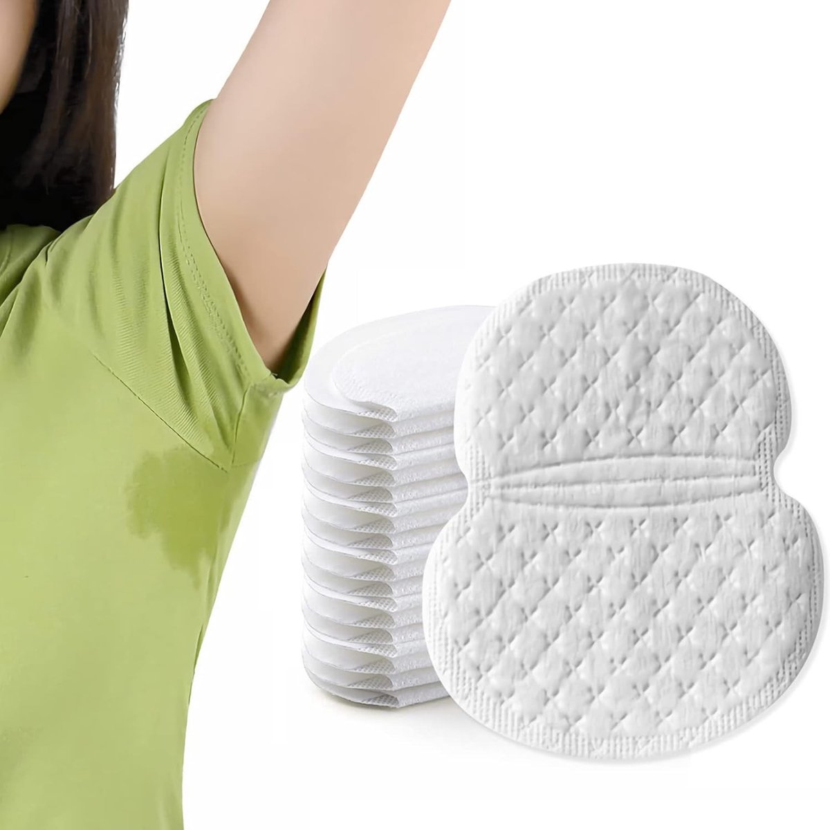 Verpakking van 50 wegwerp okselpads - Superdunne, zelfklevende okselbescherming voor vrouwen en mannen - Houdt oksels droog en kleding schoon