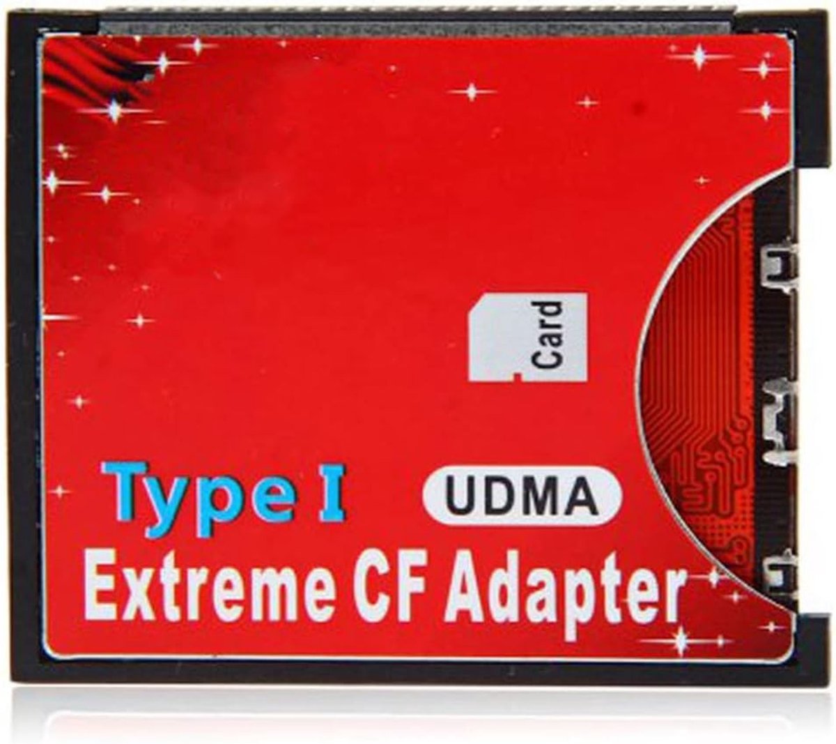 SD SDHC SDXC naar High-Speed Extreme Compact Flash Adapter voor 16/32/64/128GB - CF Type I, Geheugenkaart Lezer, Snelle Gegevensoverdracht