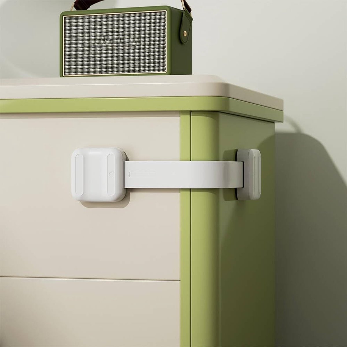 5 Stuks Veiligheidsloten voor Keukenkastjes en Lades - Kindveilige Beveiliging zonder Boren, Wit