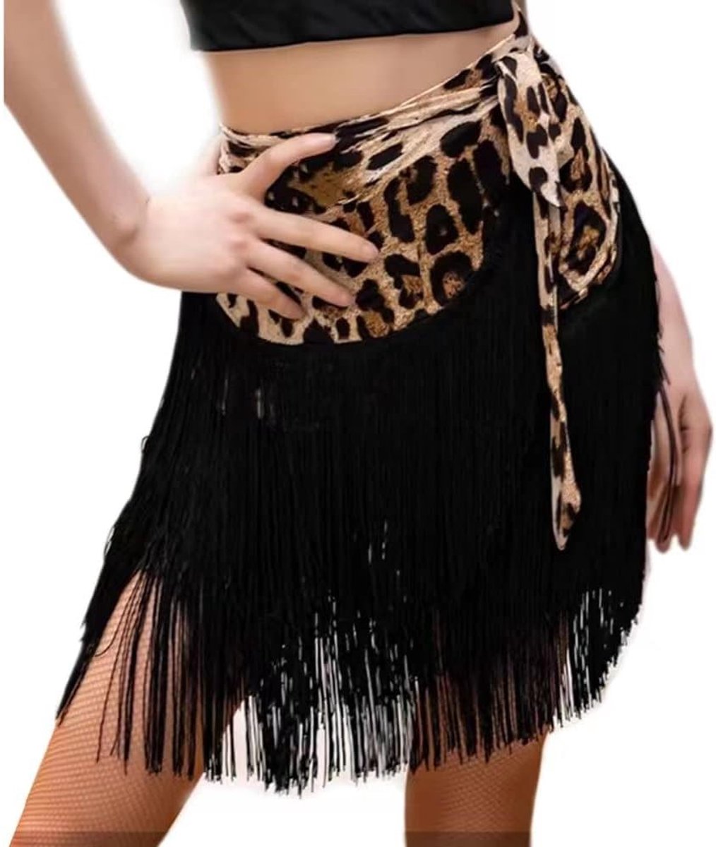 Elegante Dansrok voor Vrouwen - Ballroom, Latin en Tango - Ideaal voor Danslessen en Optredens met Franjes en Kantdetails
