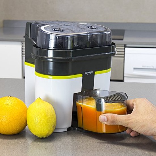 Elektrische Citroenpers - Sapcentrifuge - Vers sap maken - Dubbel persconus - 500 ml - Zwart — afbeelding 3