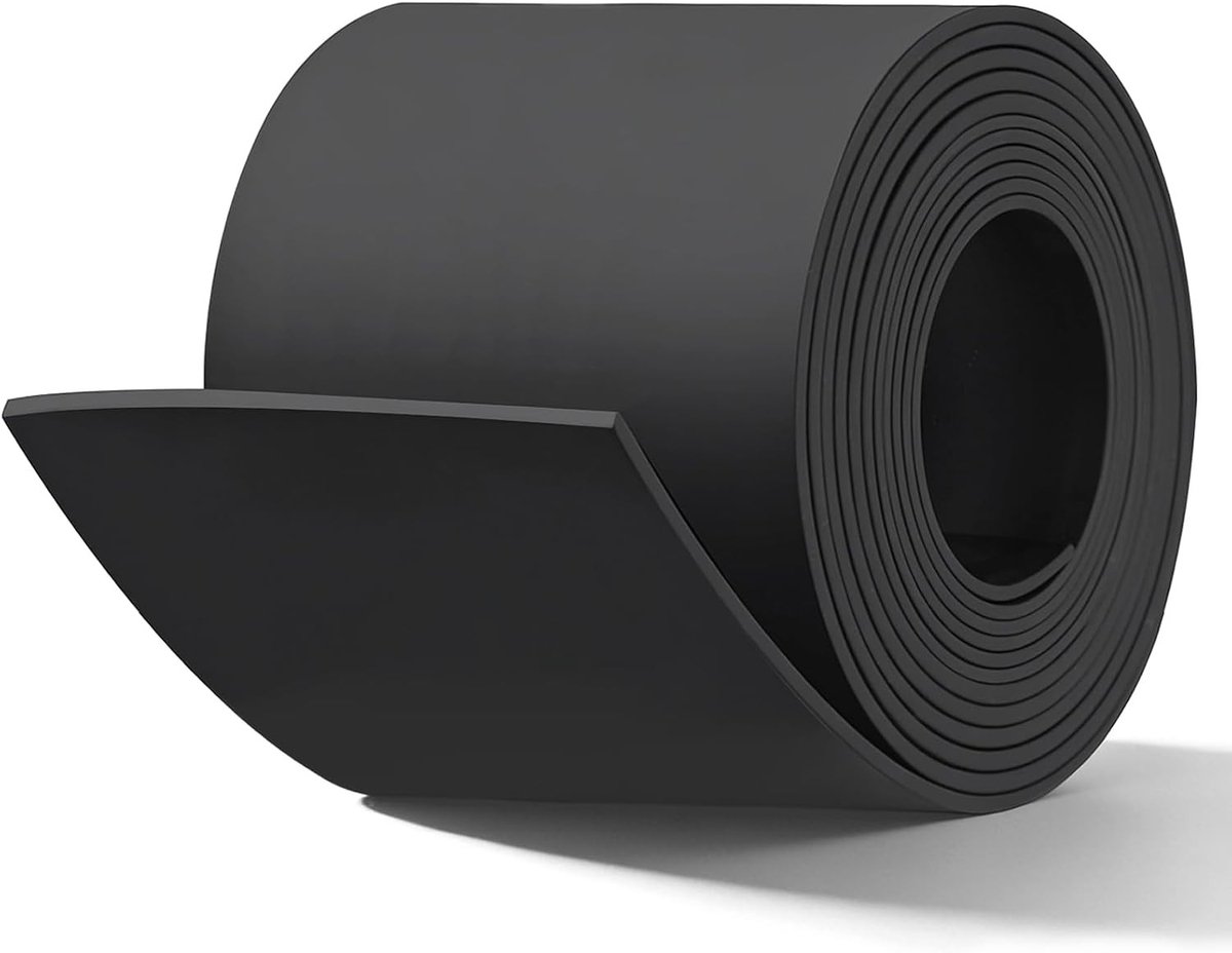 Rubberen strips op maat, 3 m x 10 cm x 3 mm, multifunctionele neopreen mat voor afdichtingen, vloerbescherming en trillingsdemping