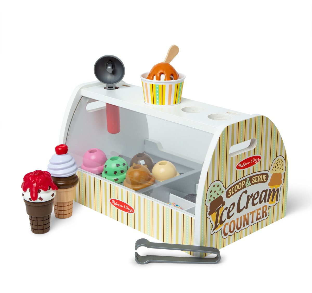 Melissa & Doug – Houten ijskraam speelset – Inclusief ijsschep — cadeau in Spellen & Speelgoed - foto 6