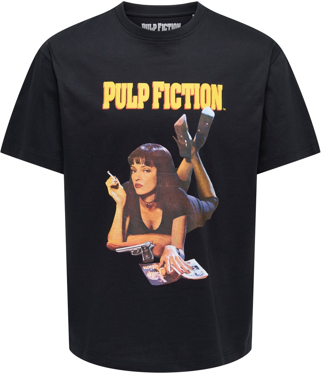 ONLY&SONS - ONSPULP FICTION LIFE RLX SS LIC TEE - Heren - T-shirts