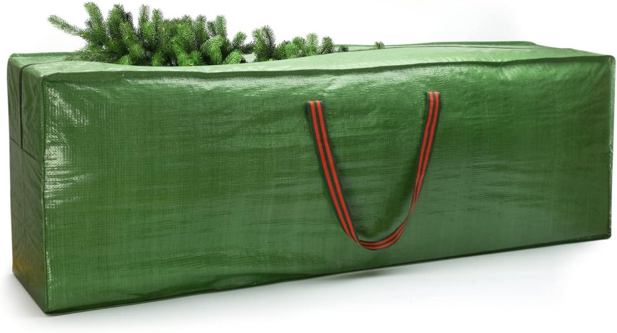 Warmara Kerstboom Tas - Kerstboom Opbergtas - Opbergtas - Wit - 120cm x 43cm x 25cm