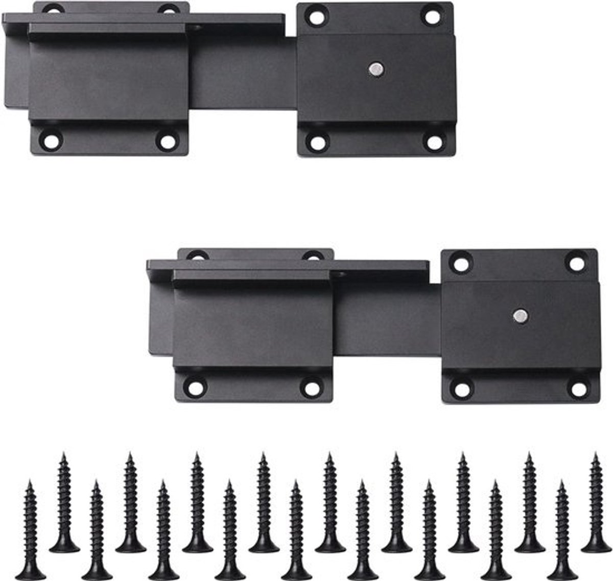 2x Zware Hek- en Poortvergrendeling – Verstelbaar Aluminium Slot voor Houten Schuttingen, Schuurdeuren en Garages