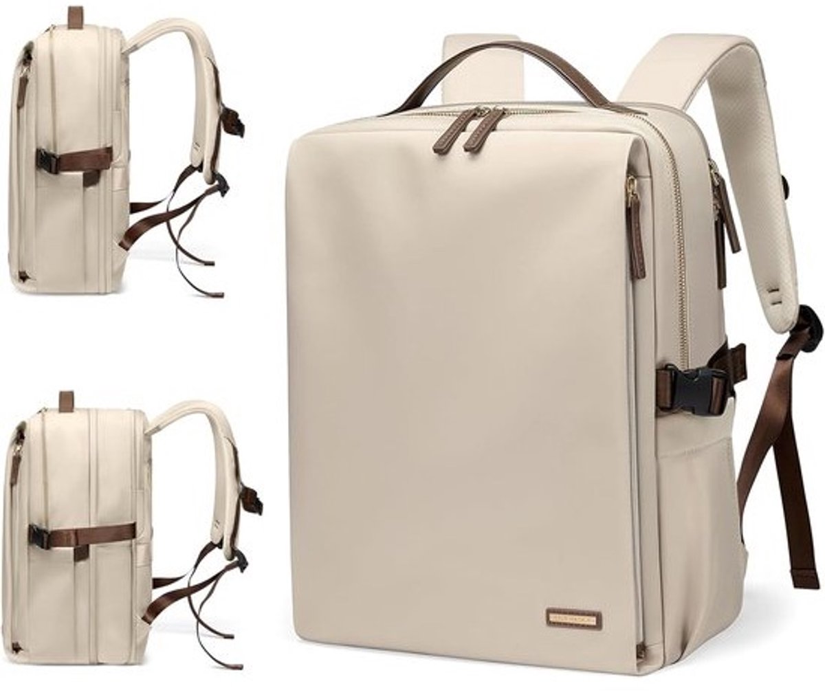 Thijox - Stijlvolle Laptop Rugzak Dames voor 14 tot 17,3 Inch Laptops, Goedgekeurd door Luchtvaartmaatschappijen, Waterafstotend, Perfect voor Werk, C