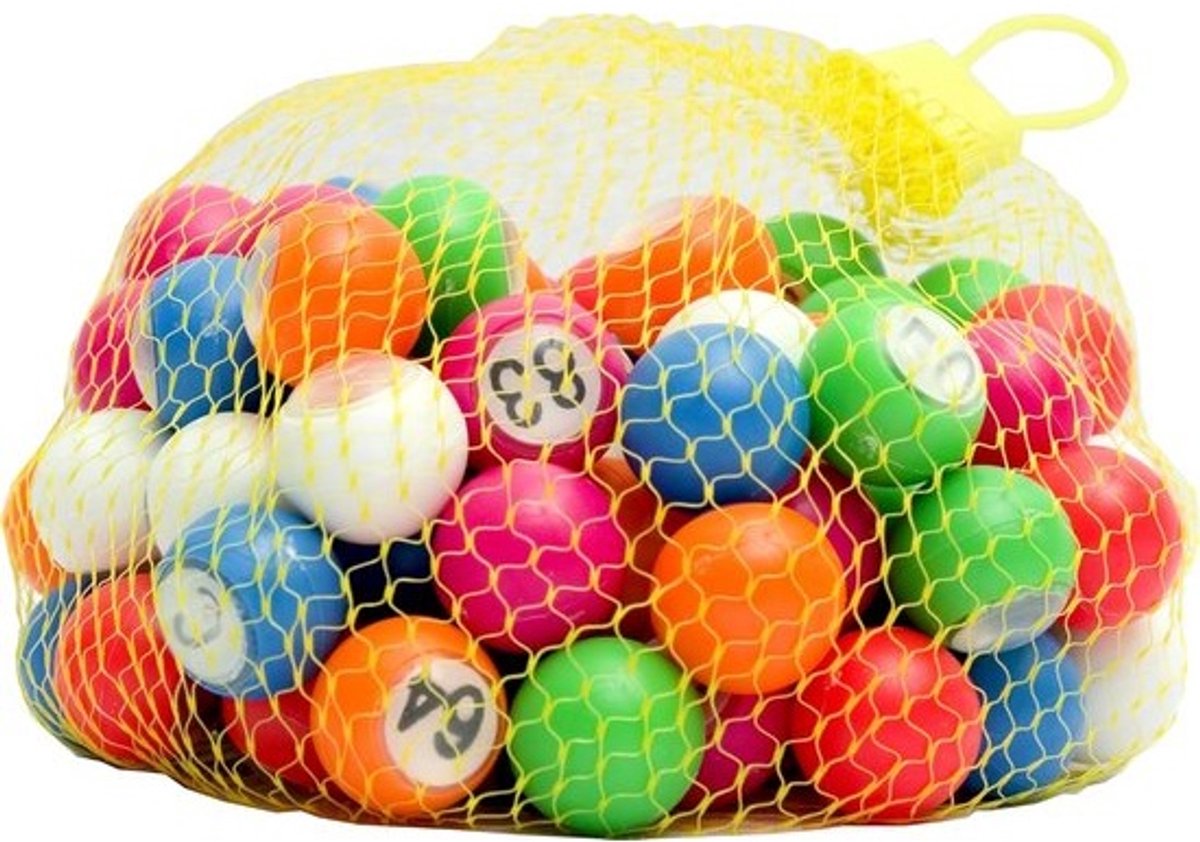 Set van 90 Bingo Ballen (22 mm) - Nummer 1 t/m 90 Voor Bingo Spel