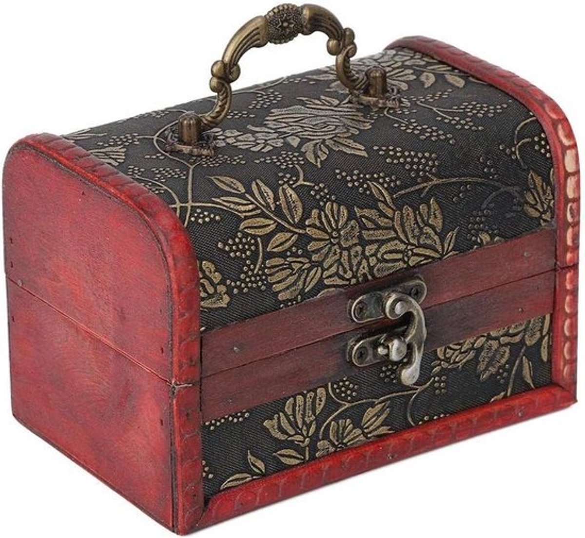 Handgemaakte Houten Sieradenkist - Vintage Sieradenorganizer voor Ringen, Oorbellen en Kettingen
